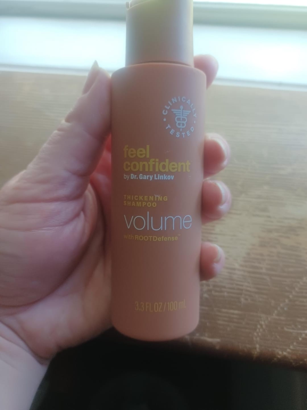 Customer photo review of Hair Thickening Shampoo