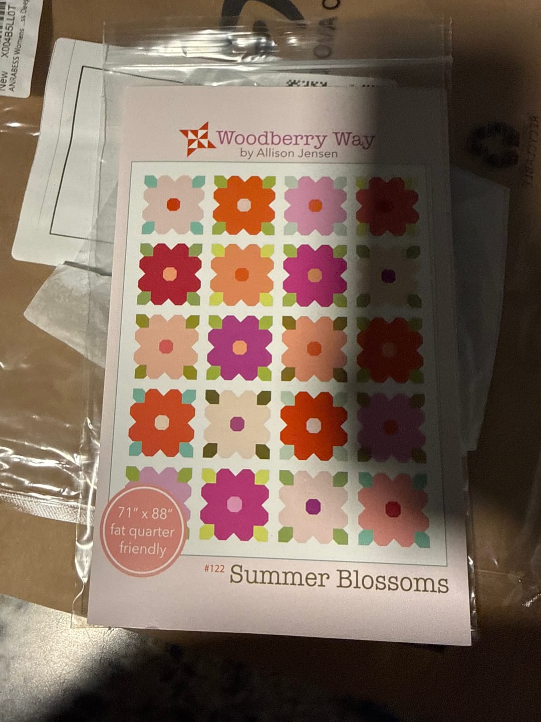 Customer photo review of Summer Blossoms Quilt Pattern by Woodberry Way