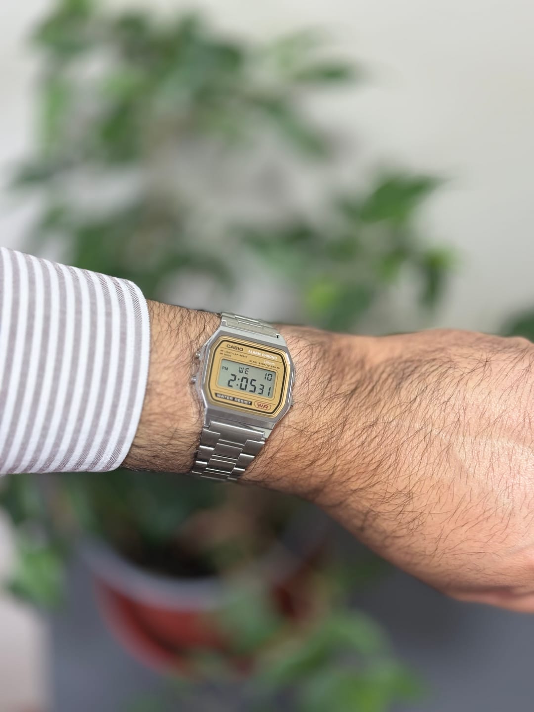 Customer photo review of Reloj Casio Vintage A158WEA-9 Plateado Correa de Acero