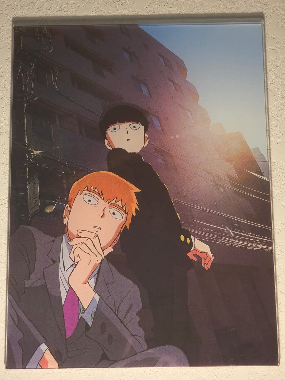 Customer photo review of Mob Psycho 100 Wall Art
