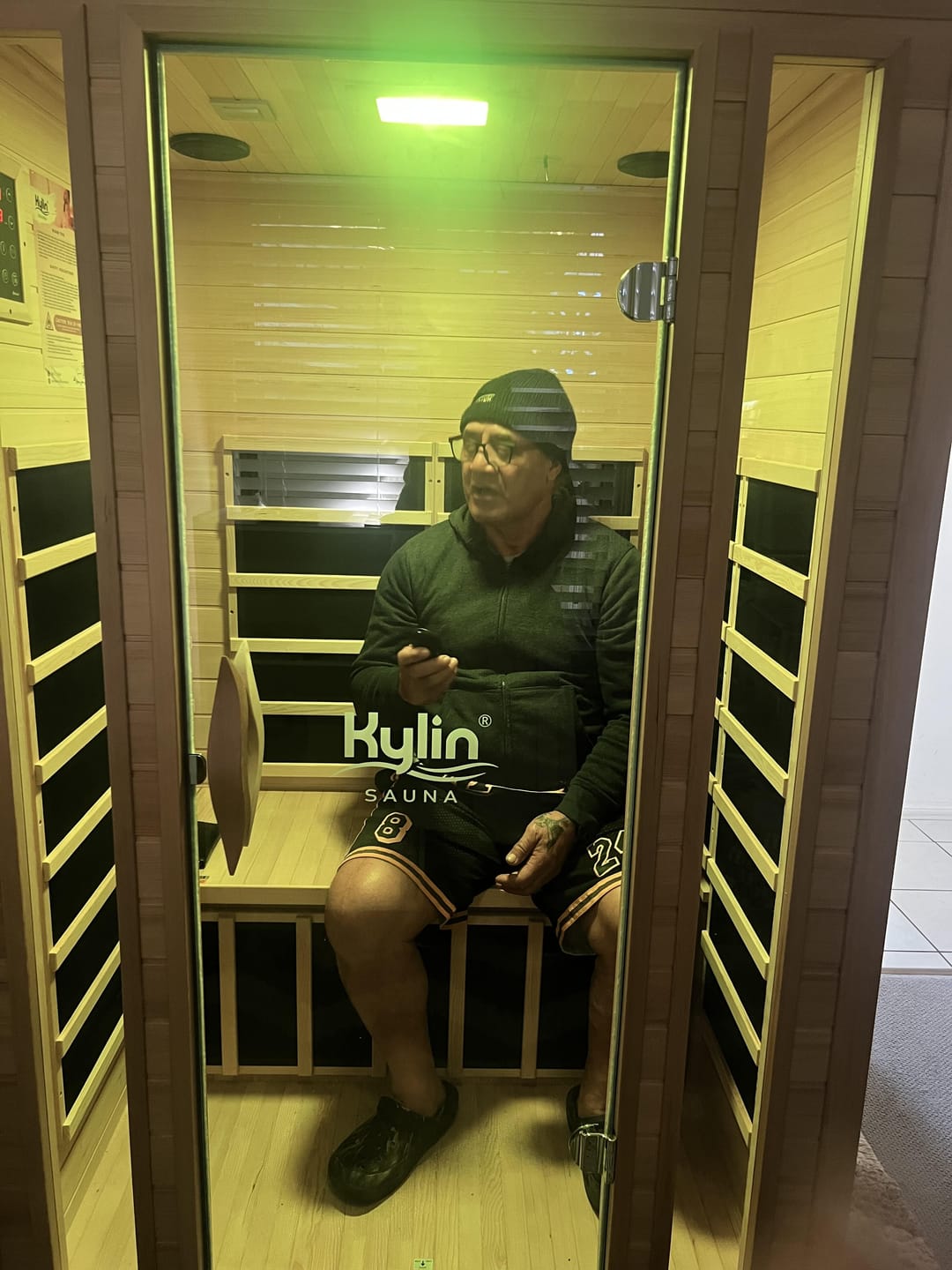 Customer photo review of Kylin Low EMF Premium Carbon Far Infrared Sauna 2 people - K8202