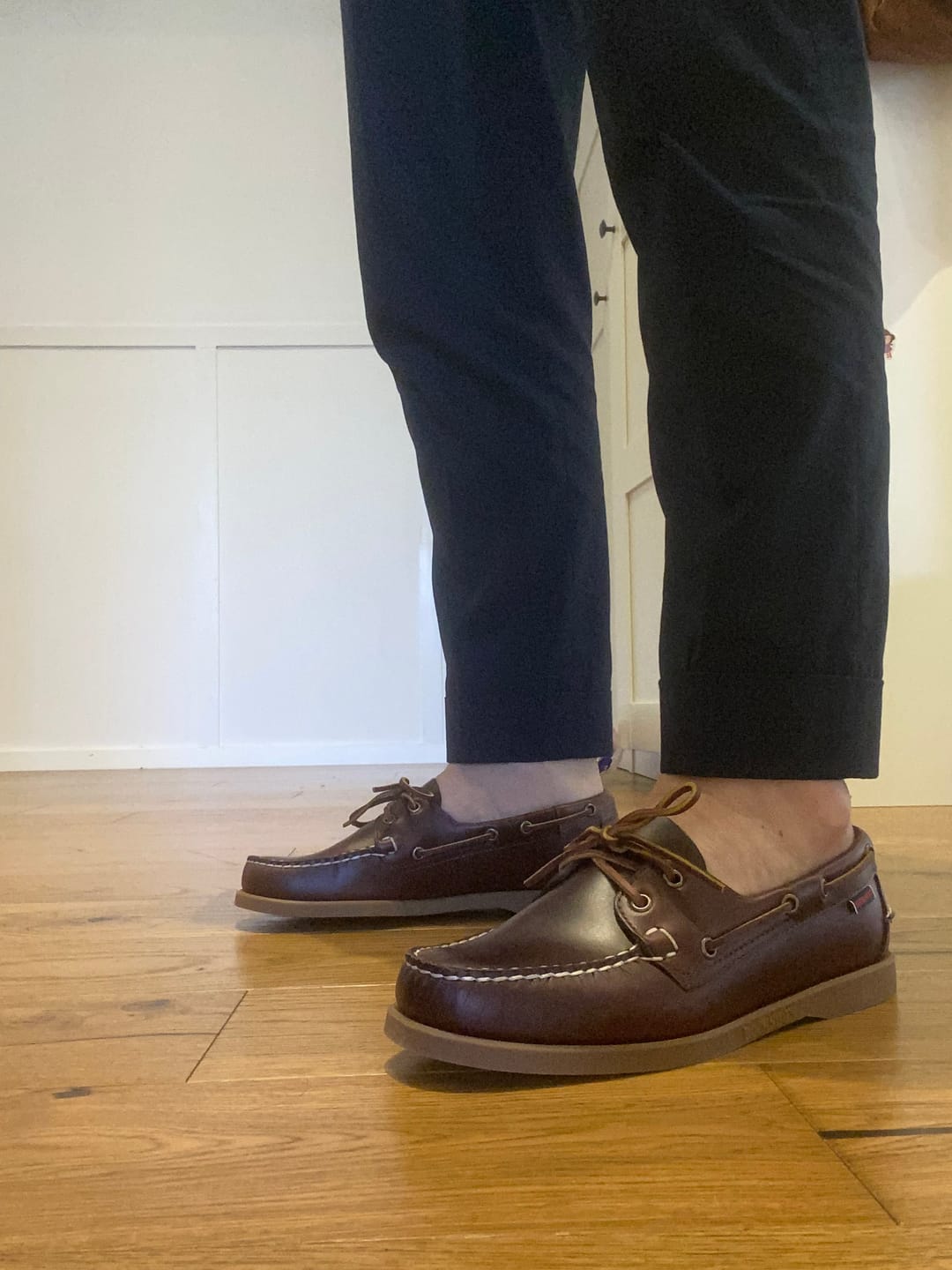 Customer photo review of DOCKSIDES PORTLAND WAXED BROWN-HONEY