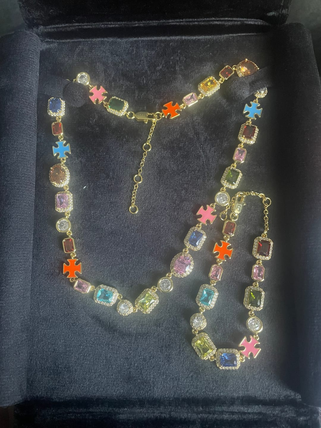 Customer photo review of Gold Solstice Gemstone Bundle (Necklace & Bracelet)