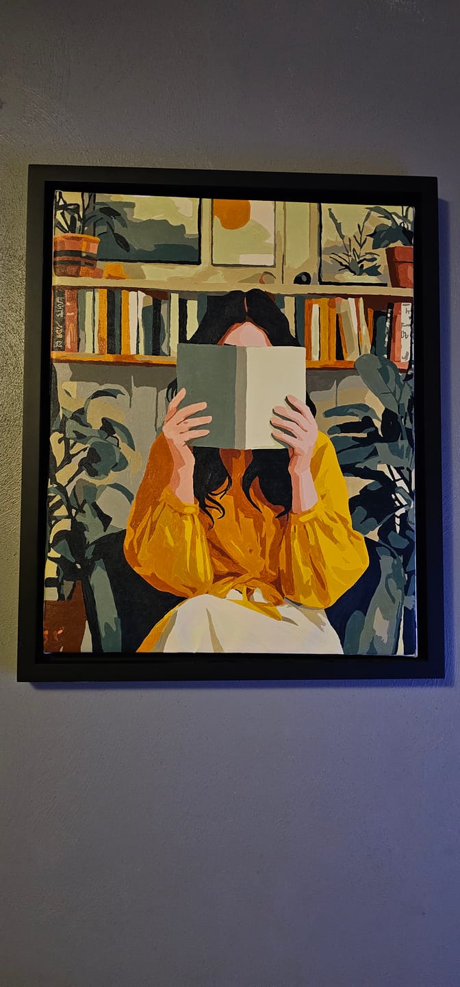 Customer photo review of Hidden Between Pages | Paint by Number