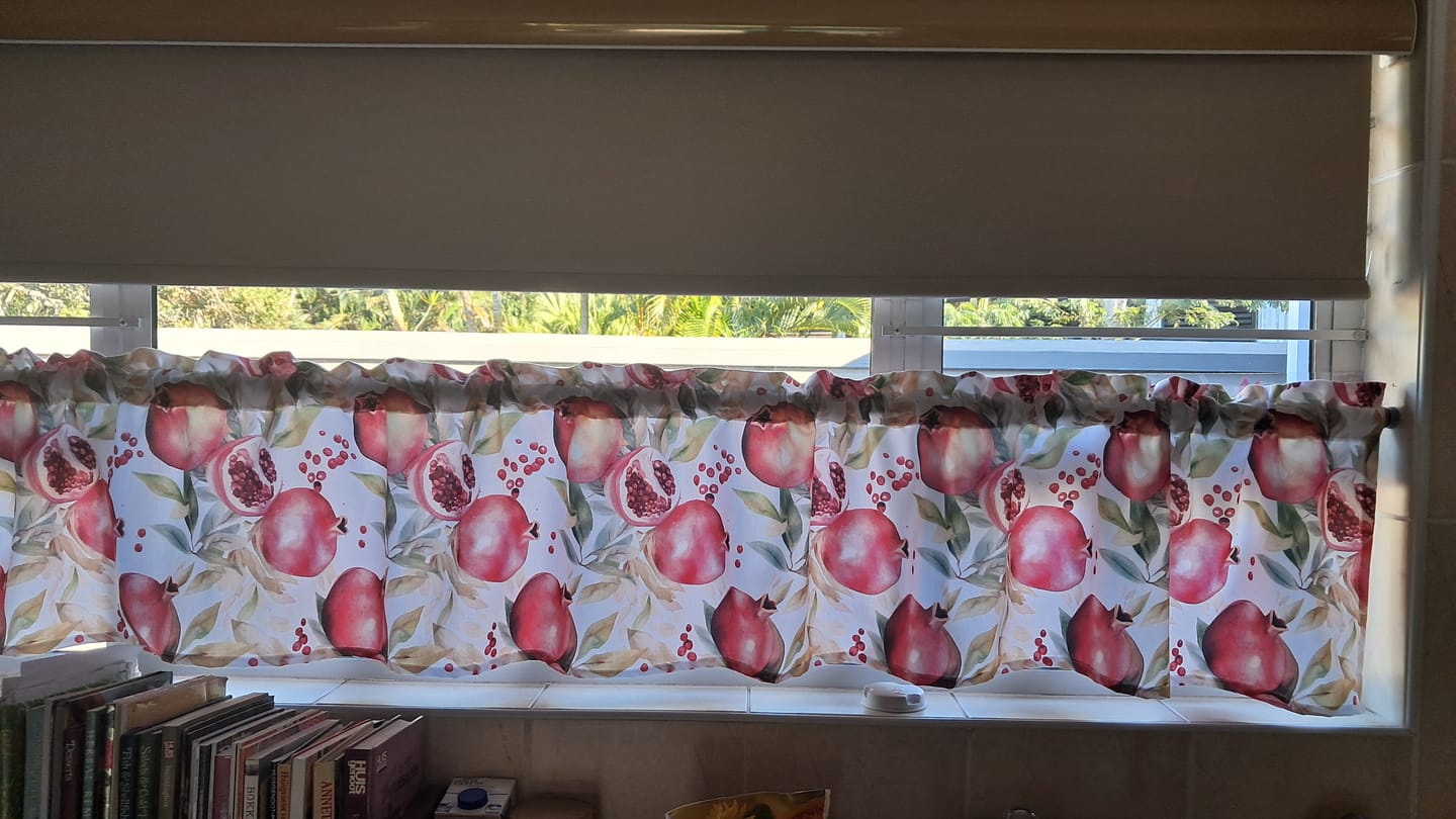 Customer photo review of Eco Fabric Pomegranate White #2105