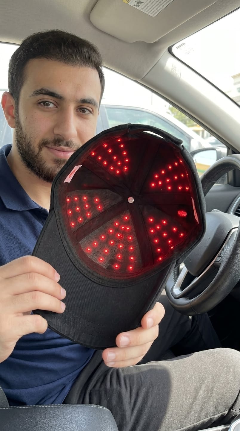 Customer photo review of Madoise Red Light Cap