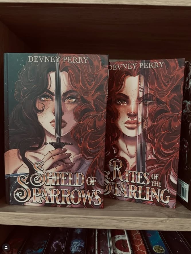 Customer photo review of PS Hardcover SE Rites of the Starling by Devney Perry