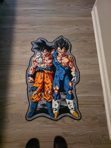 Customer photo review of Goku & Vegeta Rug