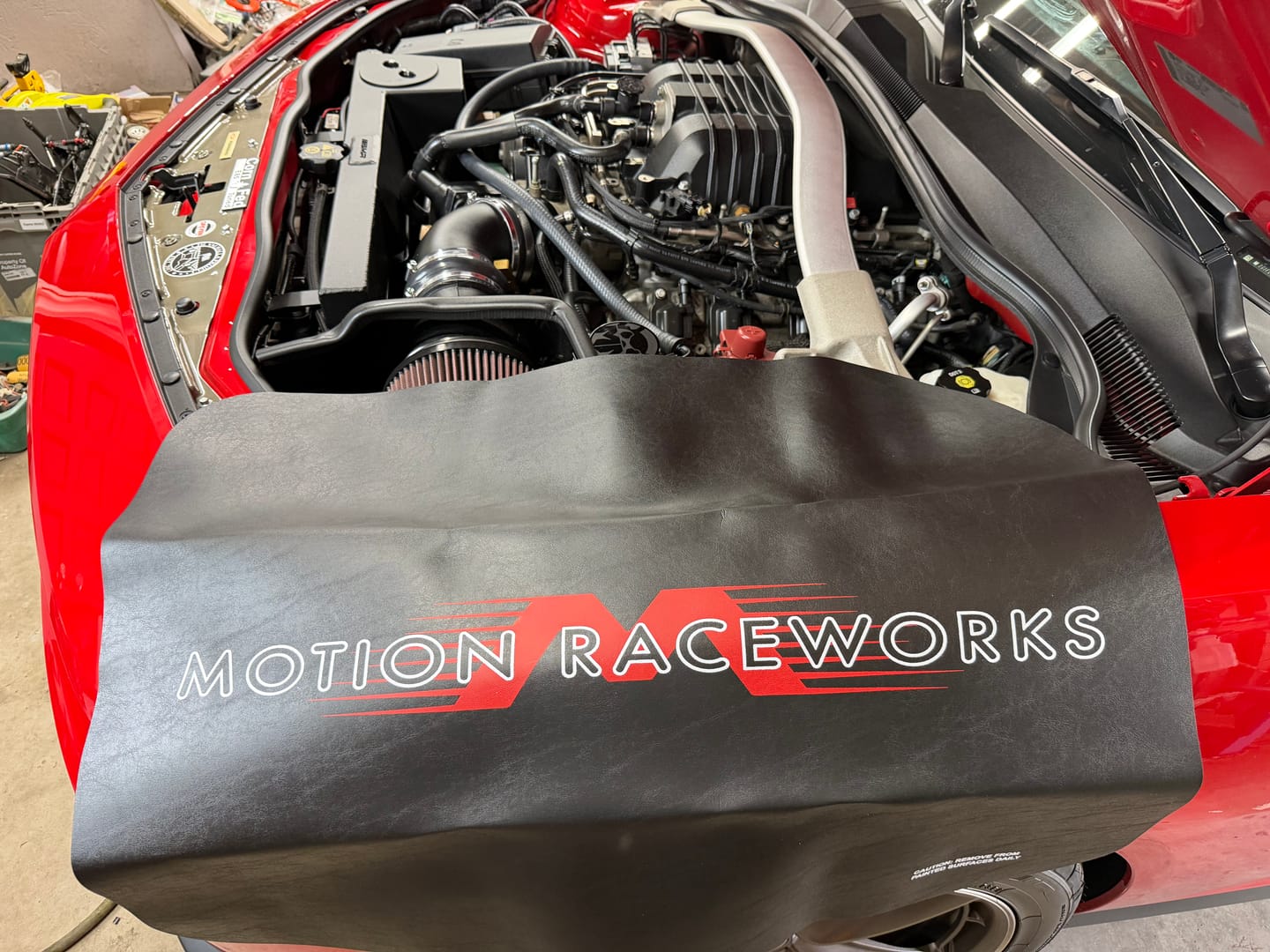 Customer photo review of Motion Raceworks Vinyl Fender Cover (Each)