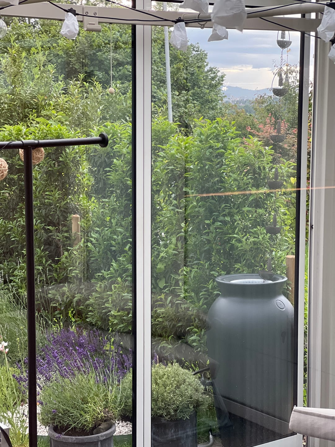 Customer photo review of Regentonne 120 Liter oder 230l Dropcatcher im Tongefäß-Design