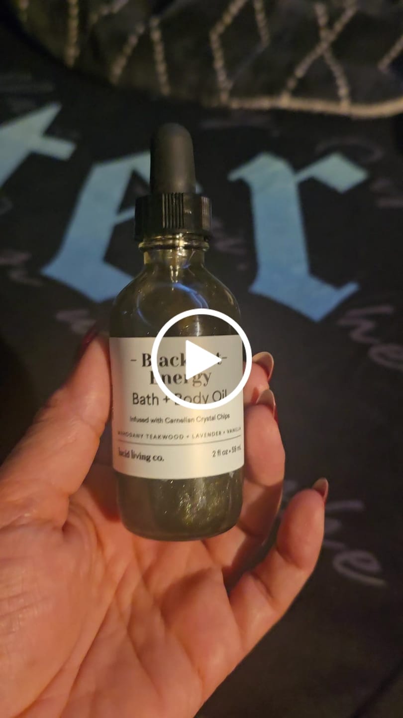 Customer video review of Black Cat Energy Bath & Body Oil