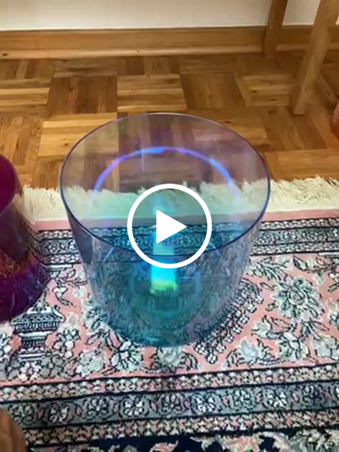 Customer video review of Kristallklangschale LÖWE KRAFTTIER 432 Hz - 21 cm | AkashaBowls®