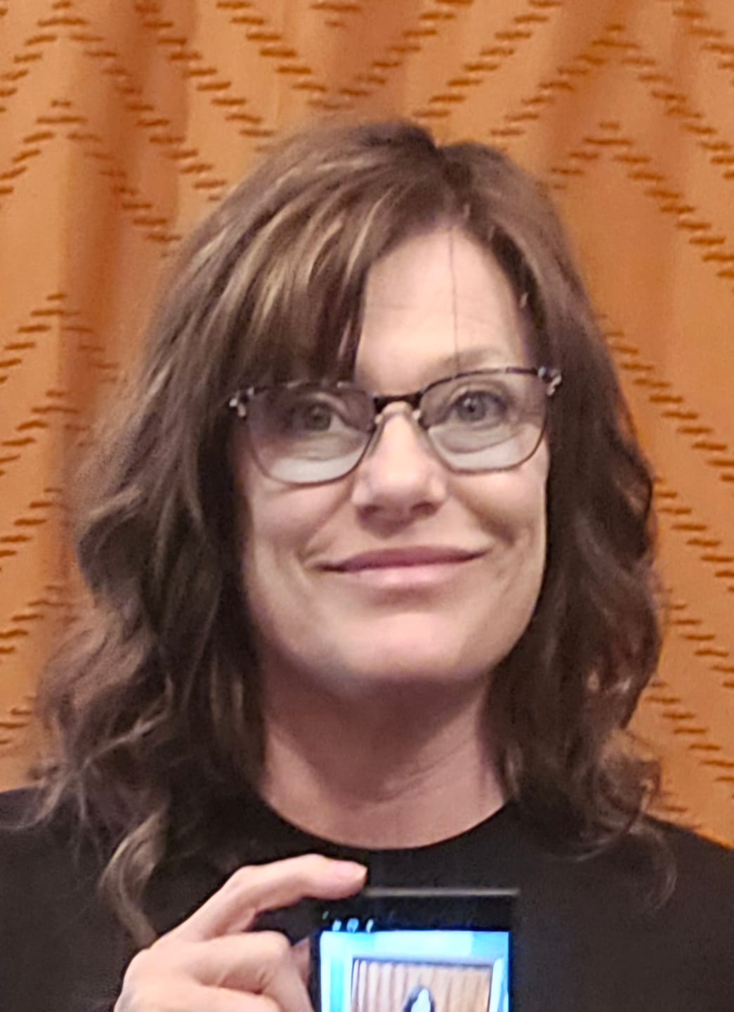 Customer photo review of Ella Light Volume Hair Topper