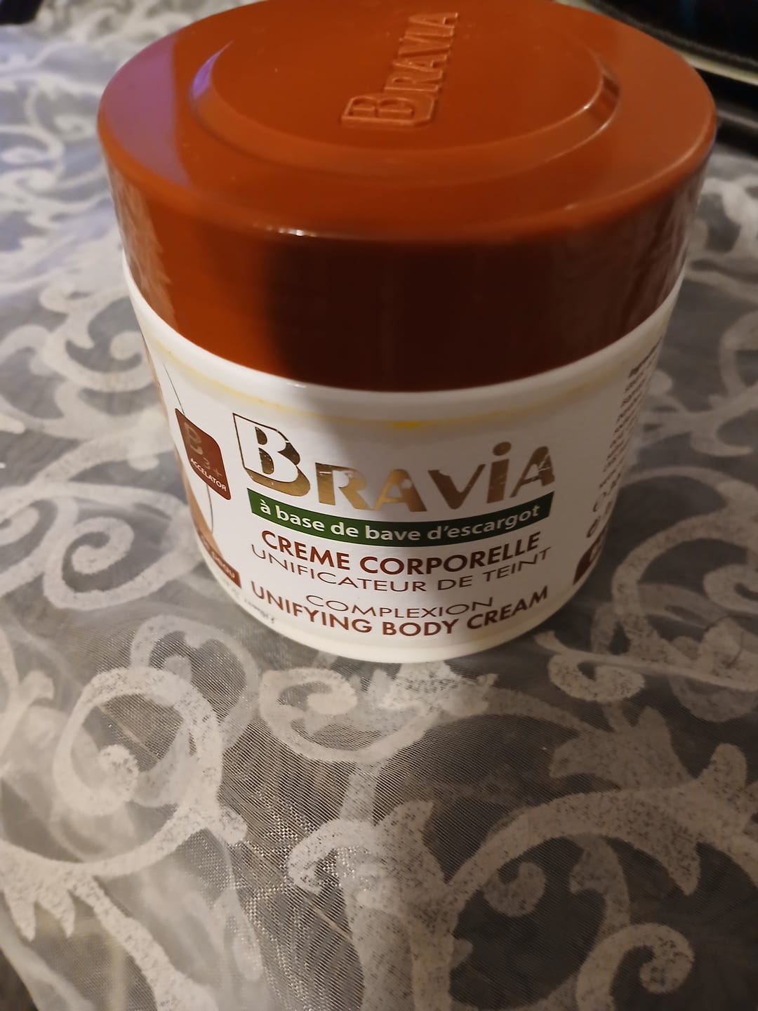 Customer photo review of Expiring 07-2026 Bravia Complexion unifying Body Cream 300ml Clearance