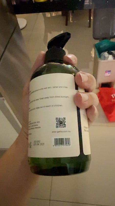 Customer photo review of Getha Premium Ginseng Body Wash 500ml