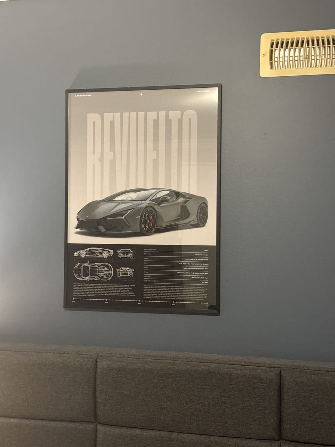 Customer photo review of Lamborghini Revuelto Car Poster