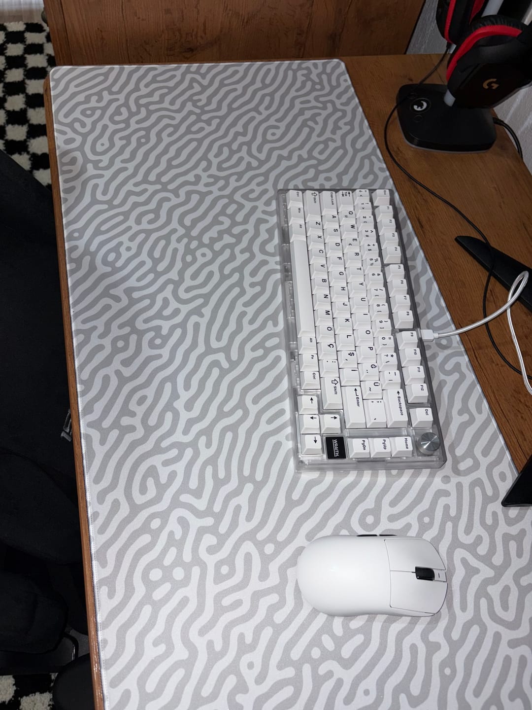 Customer photo review of Wraith Studio Jungle Maze Deskmat
