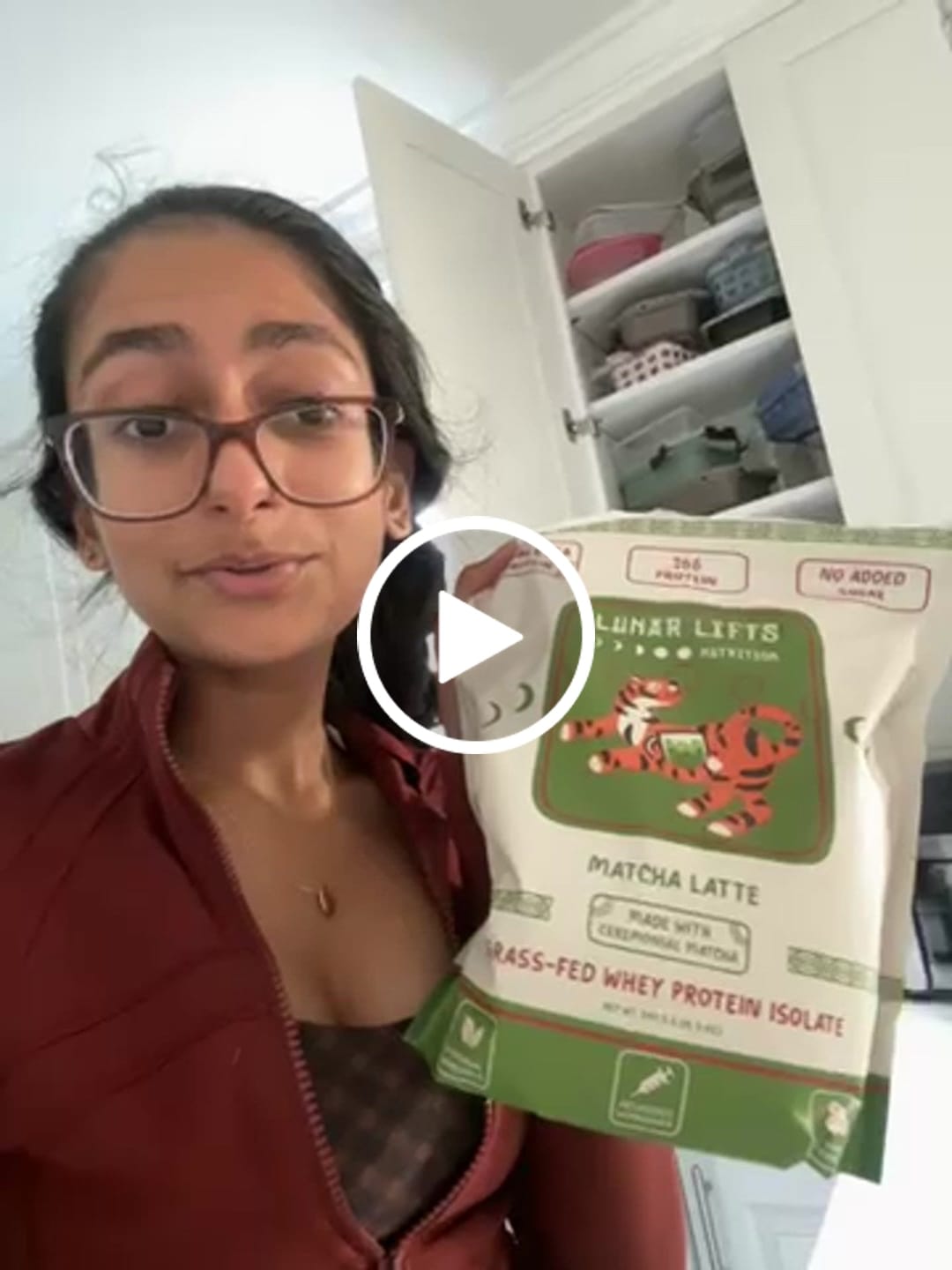 Customer video review of Matcha Latte Whey Protein