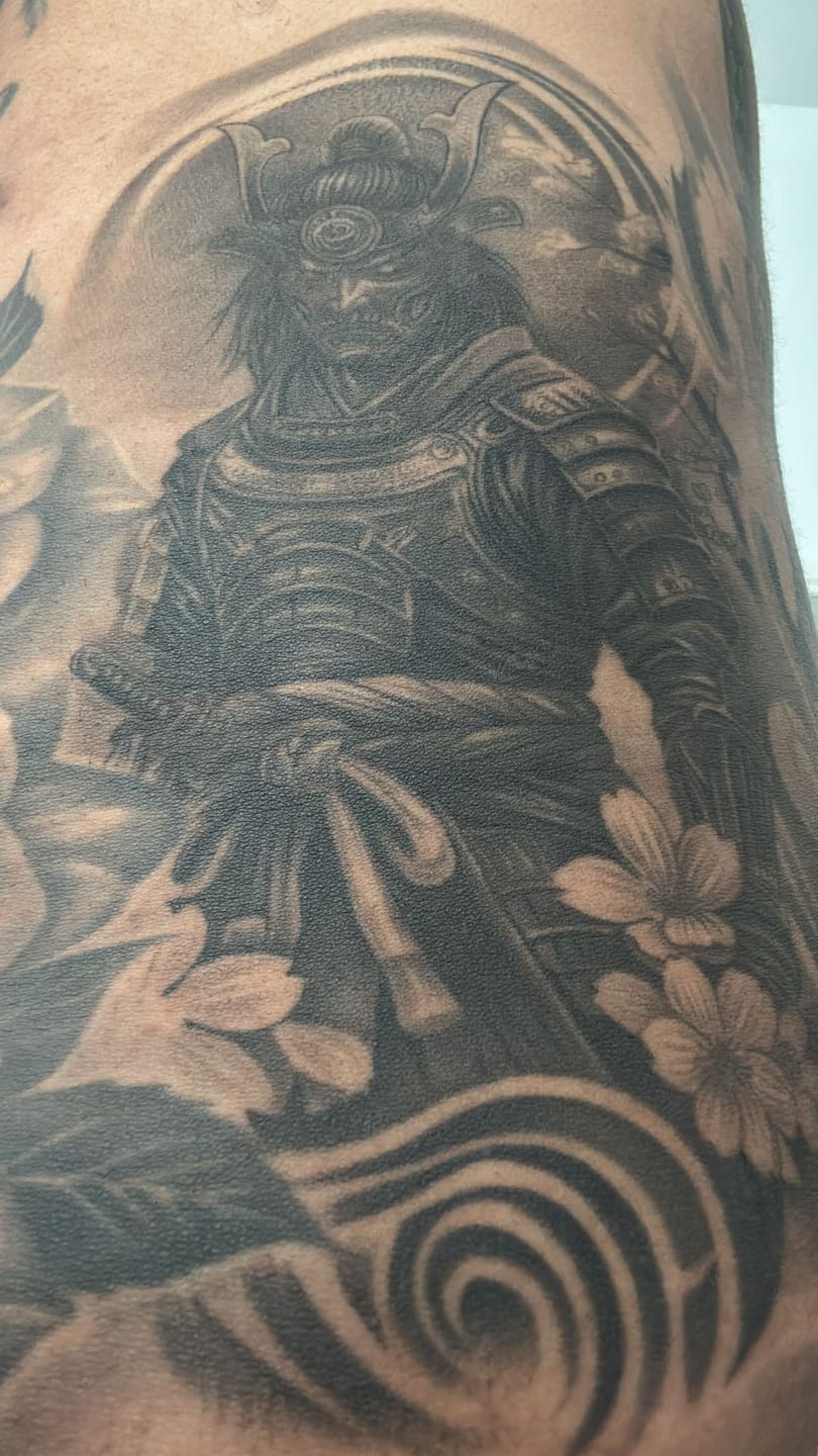 Customer photo review of Painless Tattoo Numbing Spray