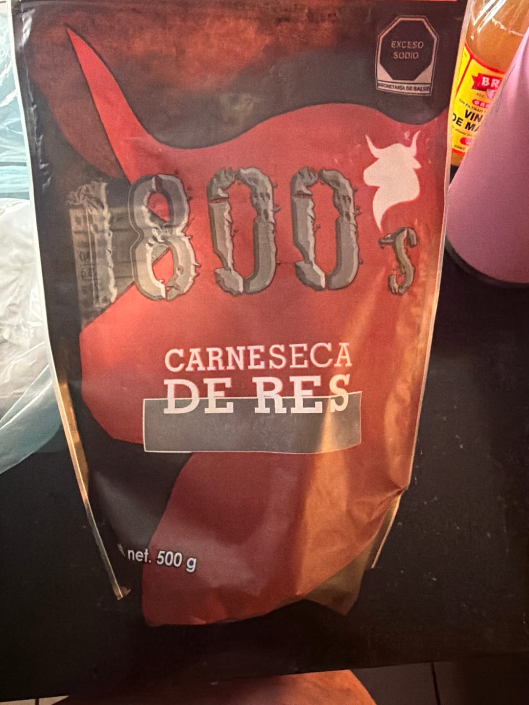 Customer photo review of Carne seca en trozo 500gr.