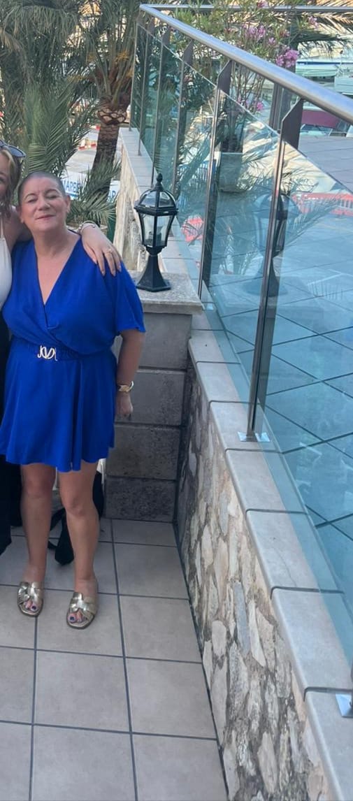 Customer photo review of Petra Royal Blue Skater Mini Dress
