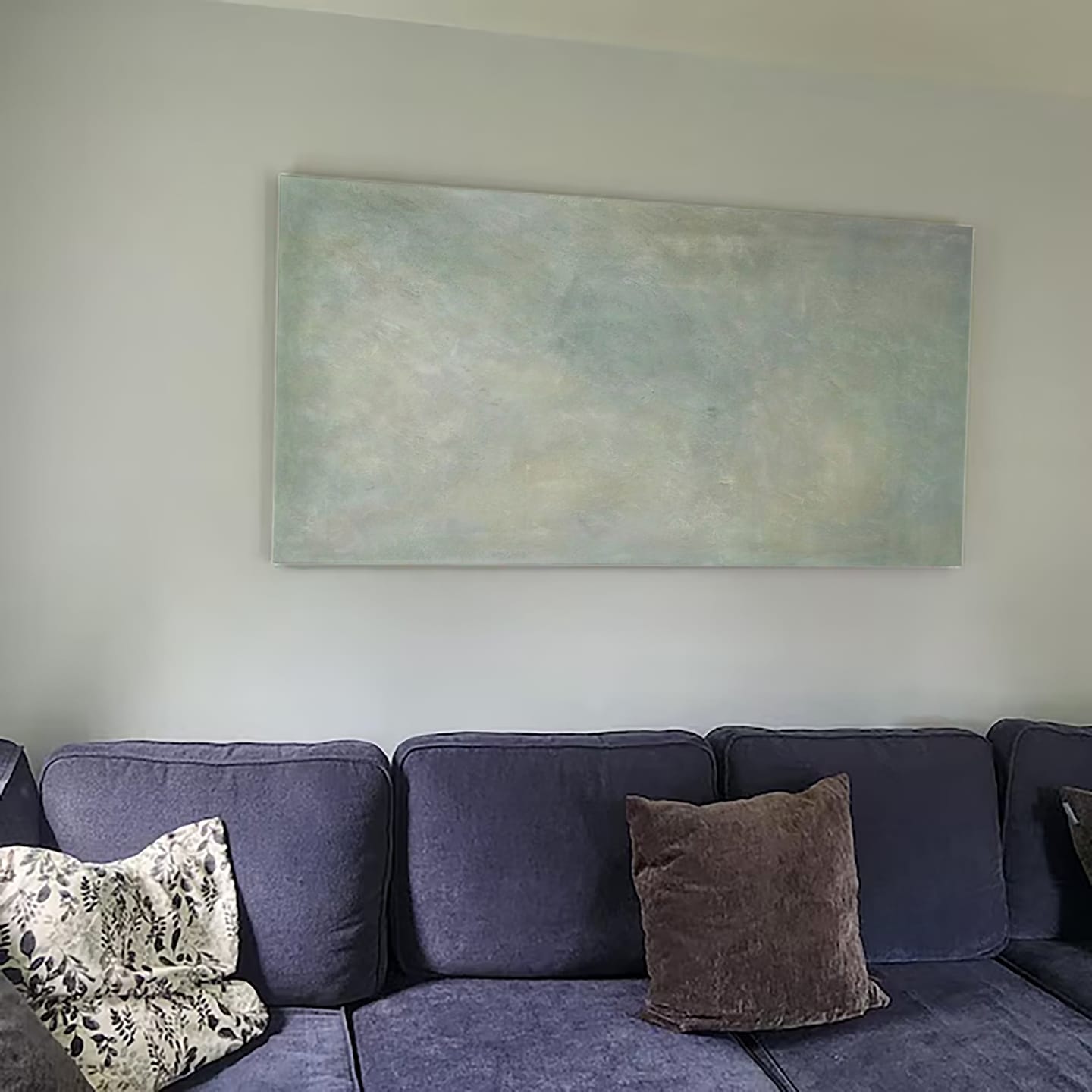 Customer photo review of Green Minimalist Canvas Art #MT150