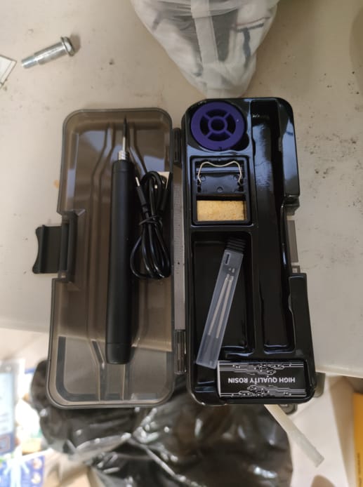 Customer photo review of Wireless Soldering Iron Set