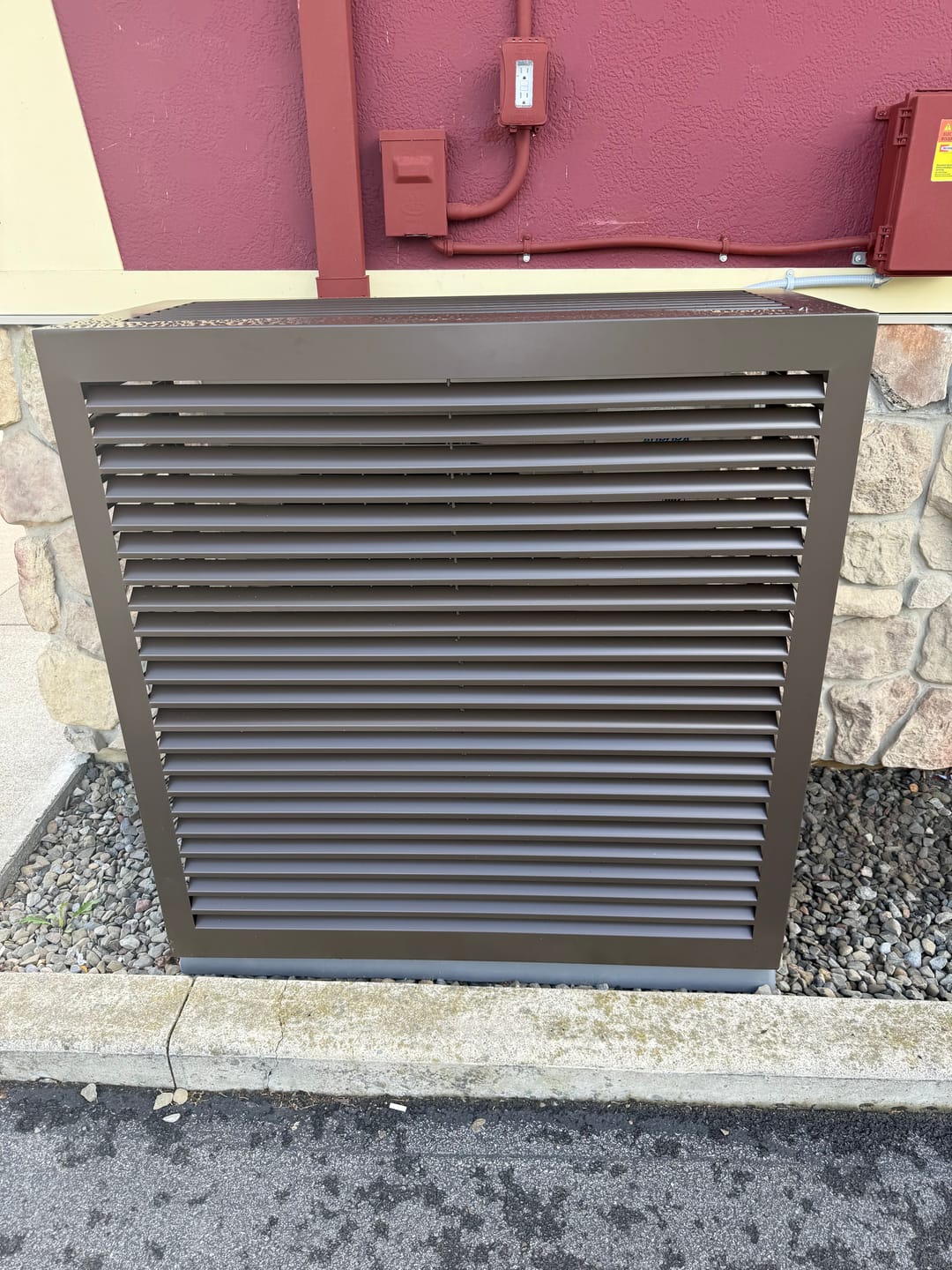 Customer photo review of Mini-Split AC Cover - Bronze
