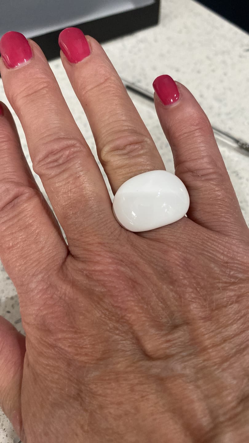 Customer photo review of Lava Drop SS Enamel Ring