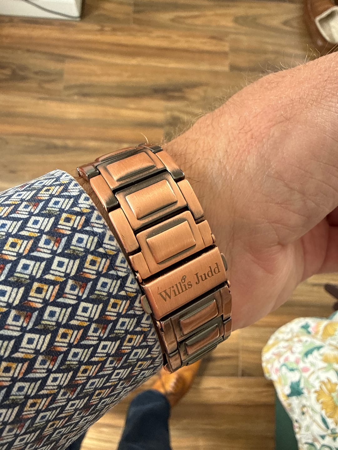 Customer photo review of Mens Copper Magnetic Bracelet TRIPLE Power
