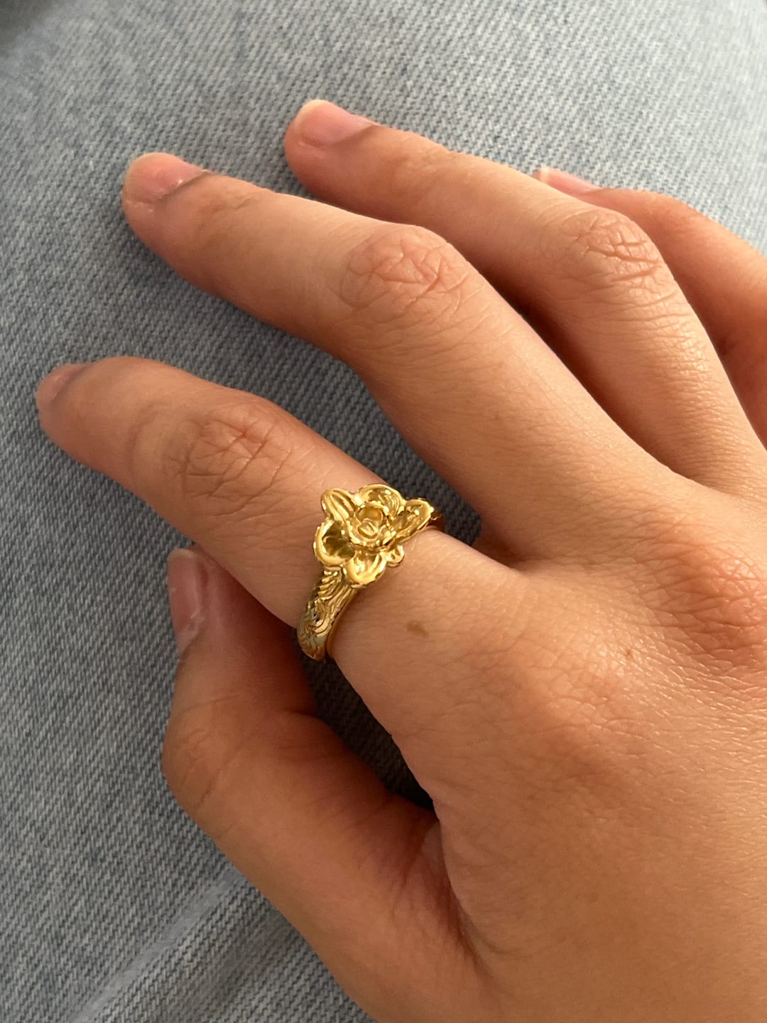 Customer photo review of Orchid Bloom Ring
