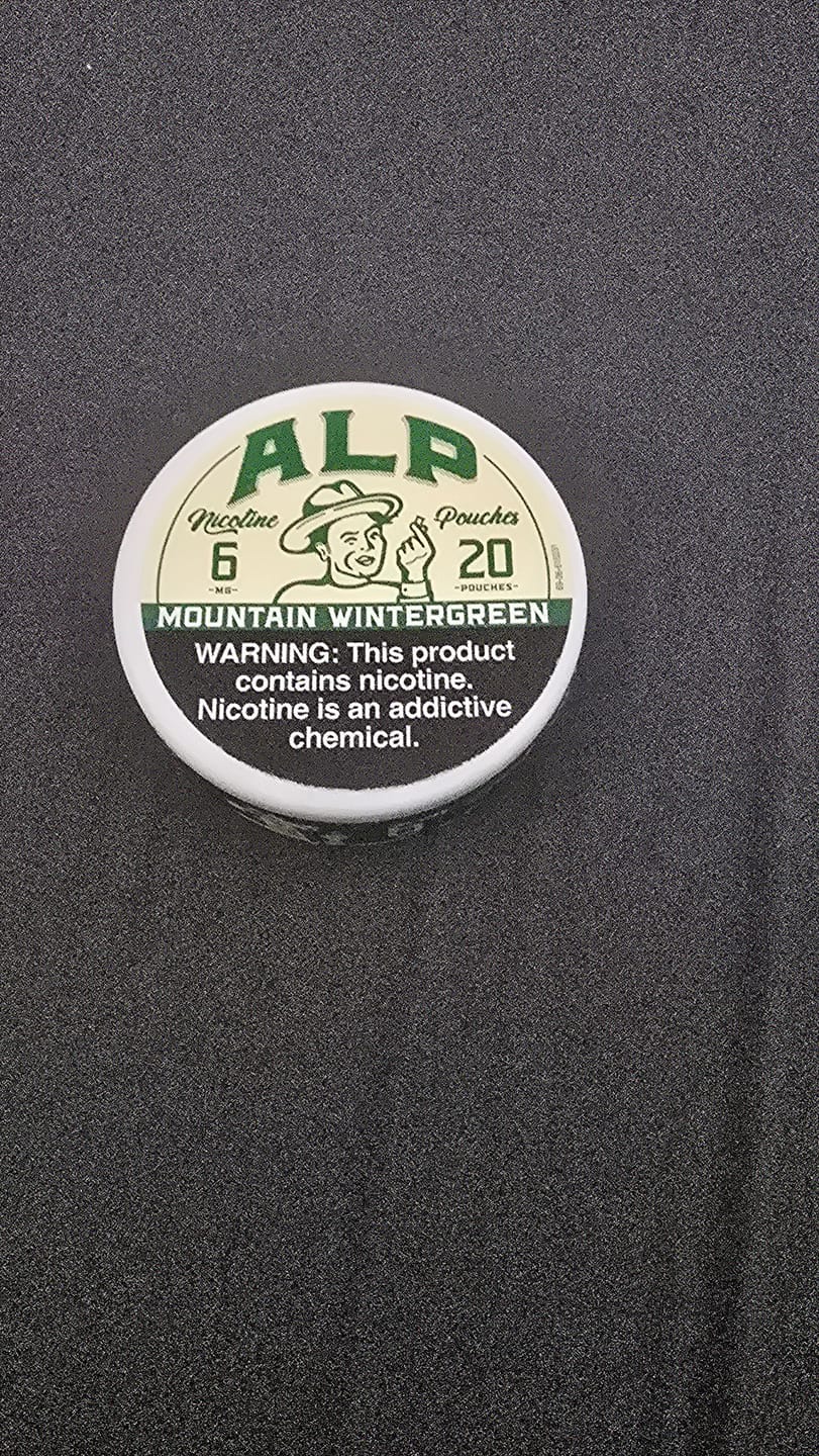 Customer photo review of Mountain Wintergreen Nicotine Pouches
