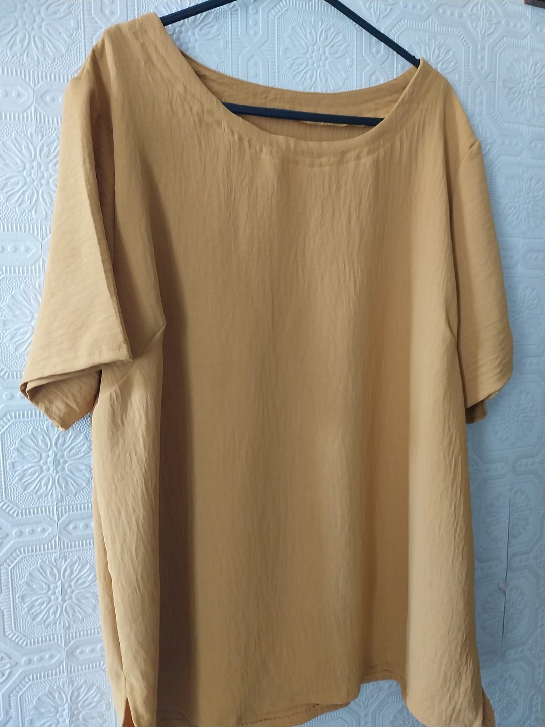 Customer photo review of Plain Italian Stretch Crepe Polyester Fabric