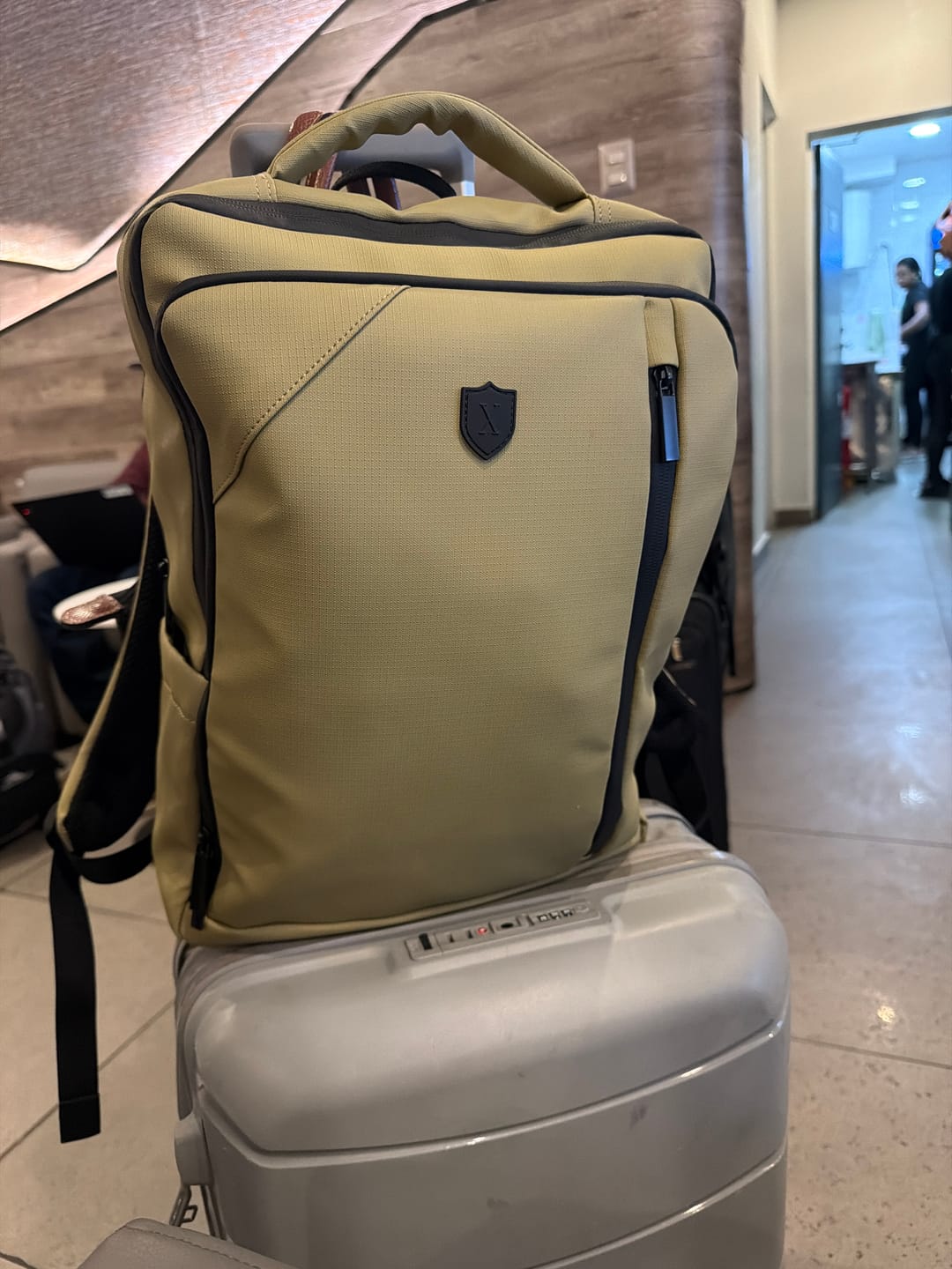 Customer photo review of Slim Backpack