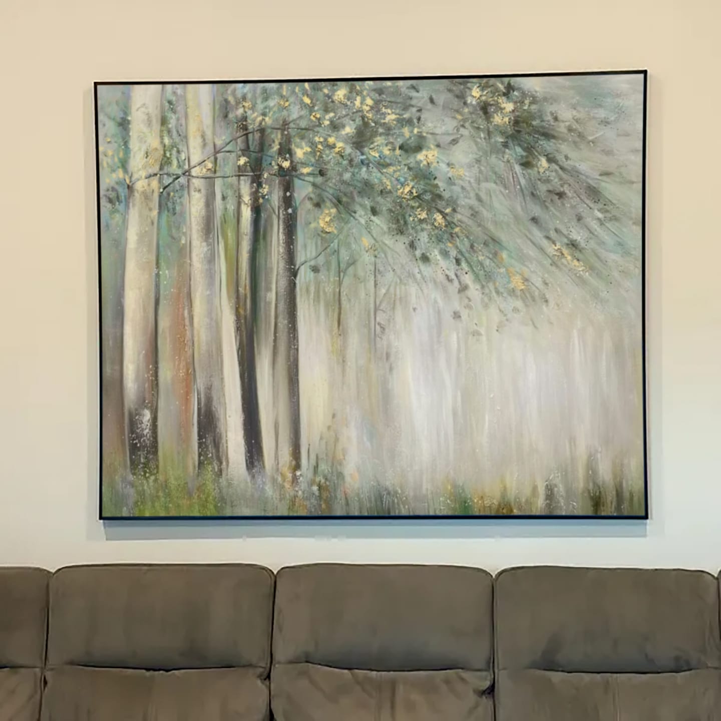 Customer photo review of Tree Textured Painting Canvas #TP027