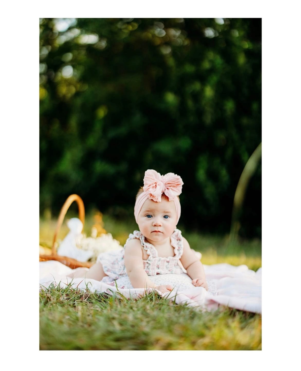 Customer photo review of Ruffled Headband- Paris Pink