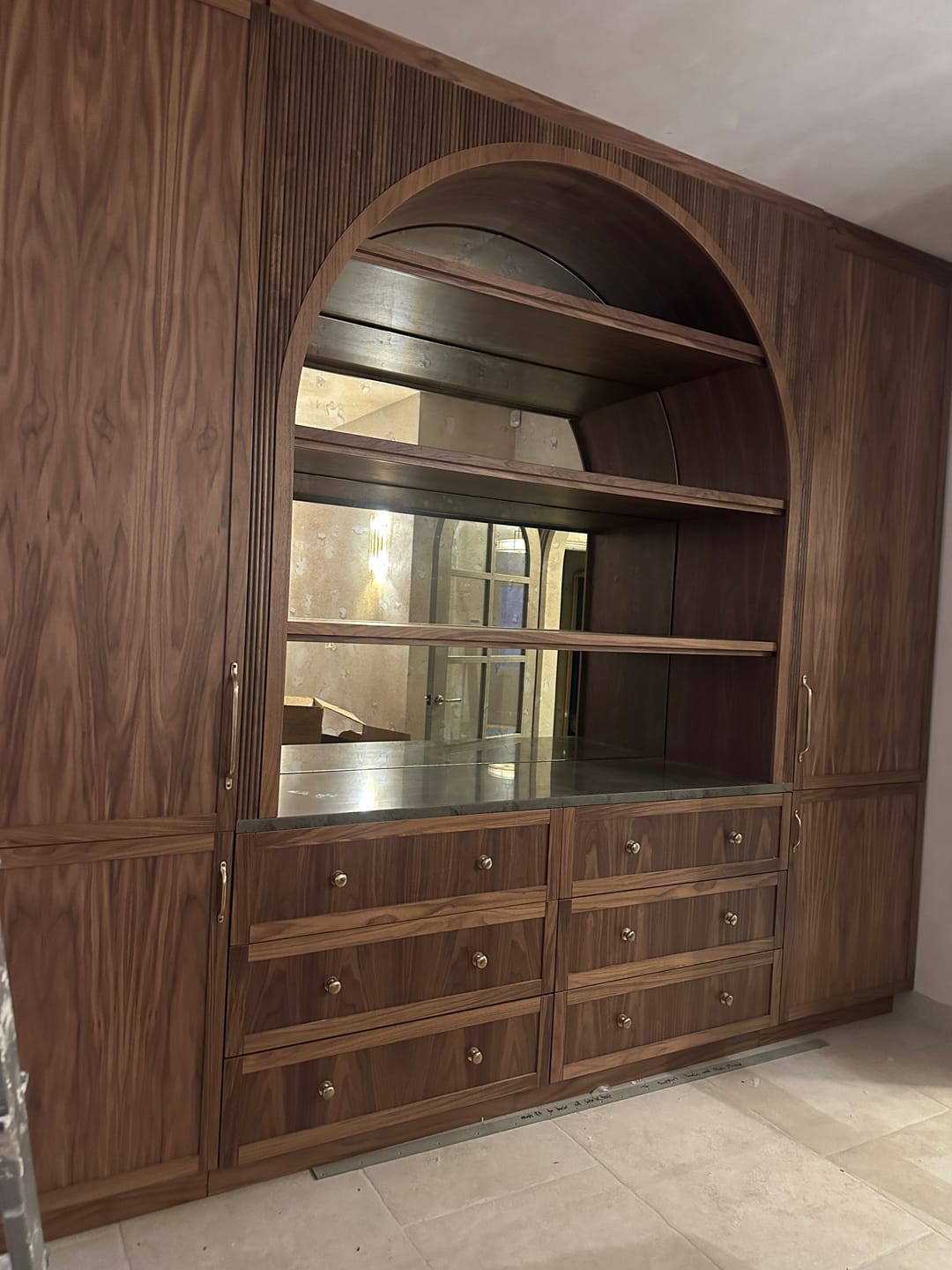 Customer photo review of Light Aged Brass Cupboard Handles | Limited Stock