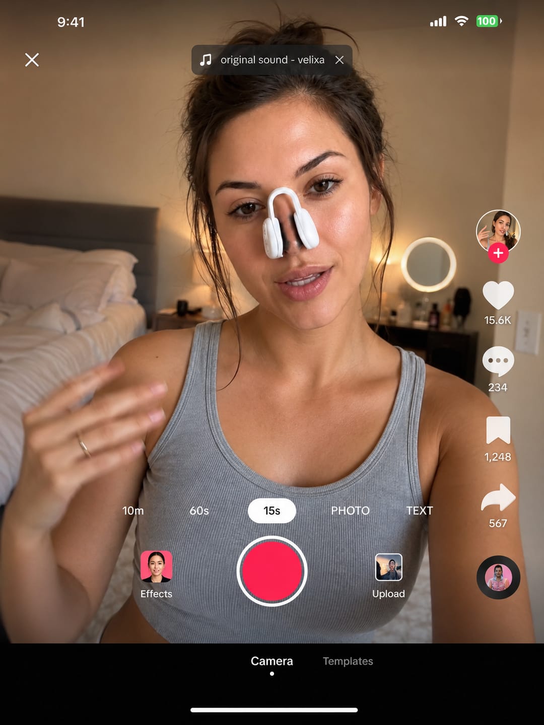 Customer photo review of Velixa Nose Sculpting Device