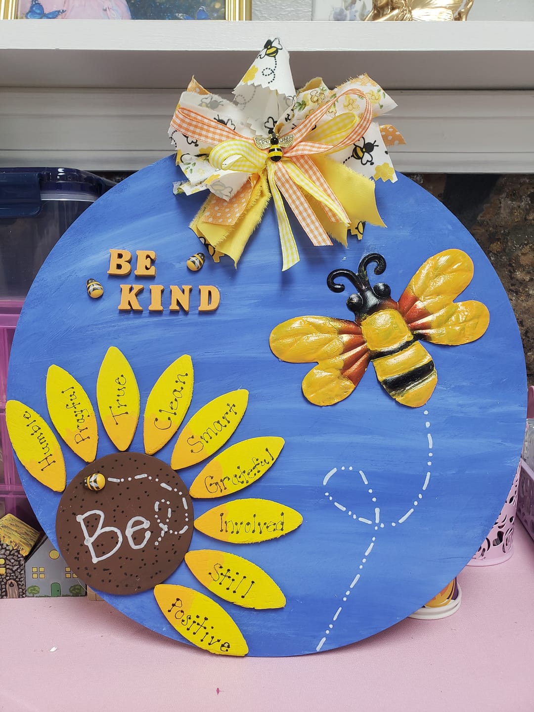 Customer photo review of Unfinished Wood Circle Round | Circle Blank | DIY Craft Cutout | Up to 36"