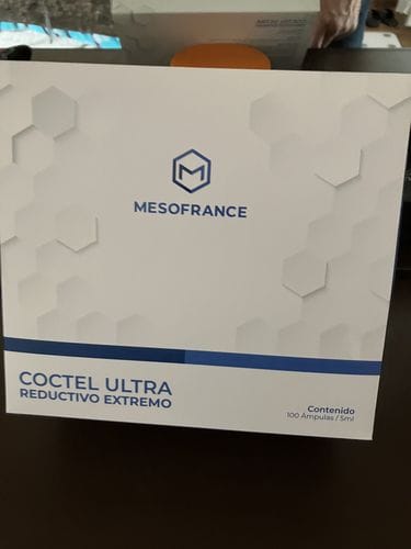 Customer photo review of COCTEL ULTRA REDUCTIVO EXTREMO | Mesoterapia