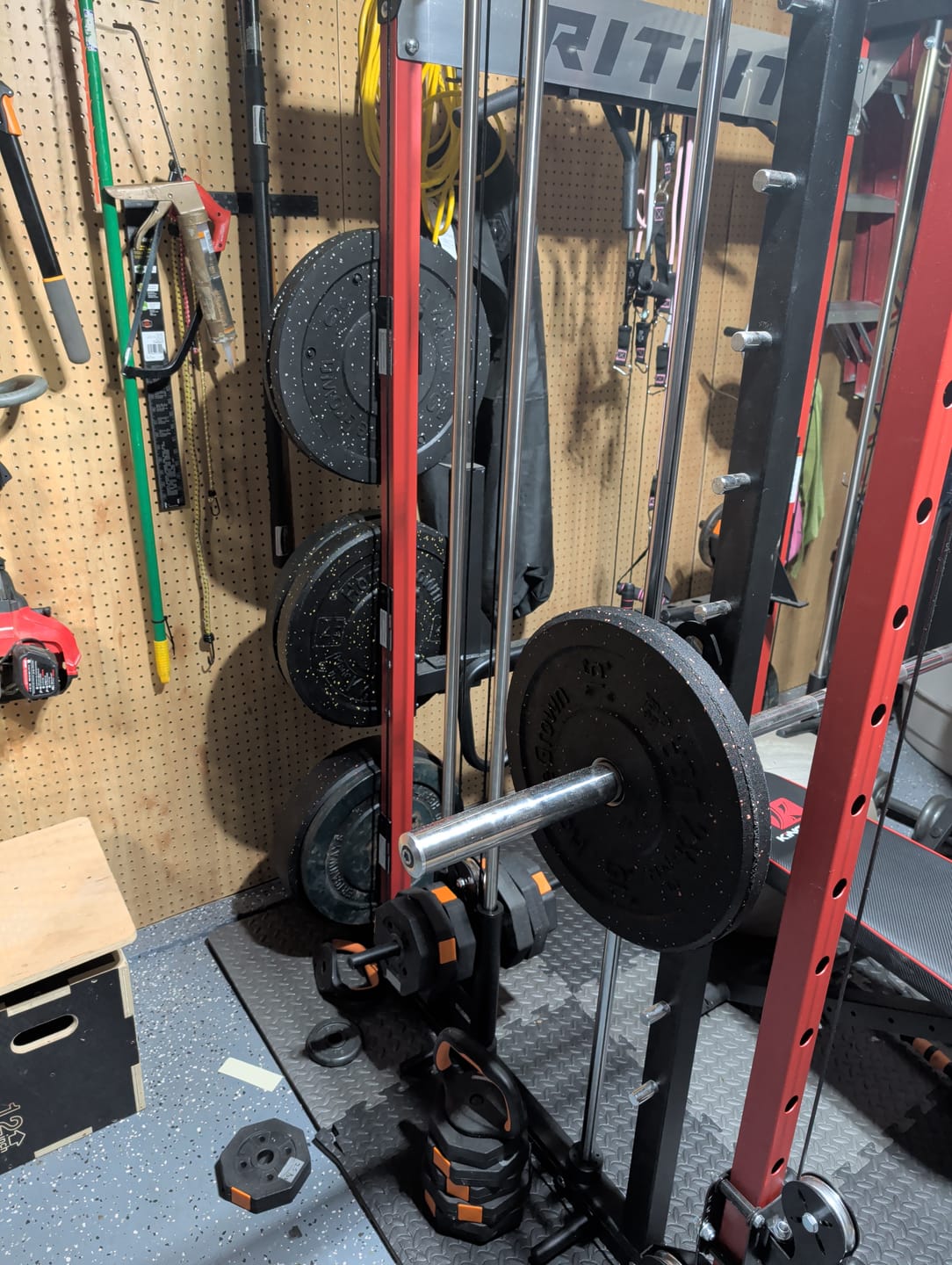 Customer photo review of URA-MAX COLORED Bumper Plate Sets