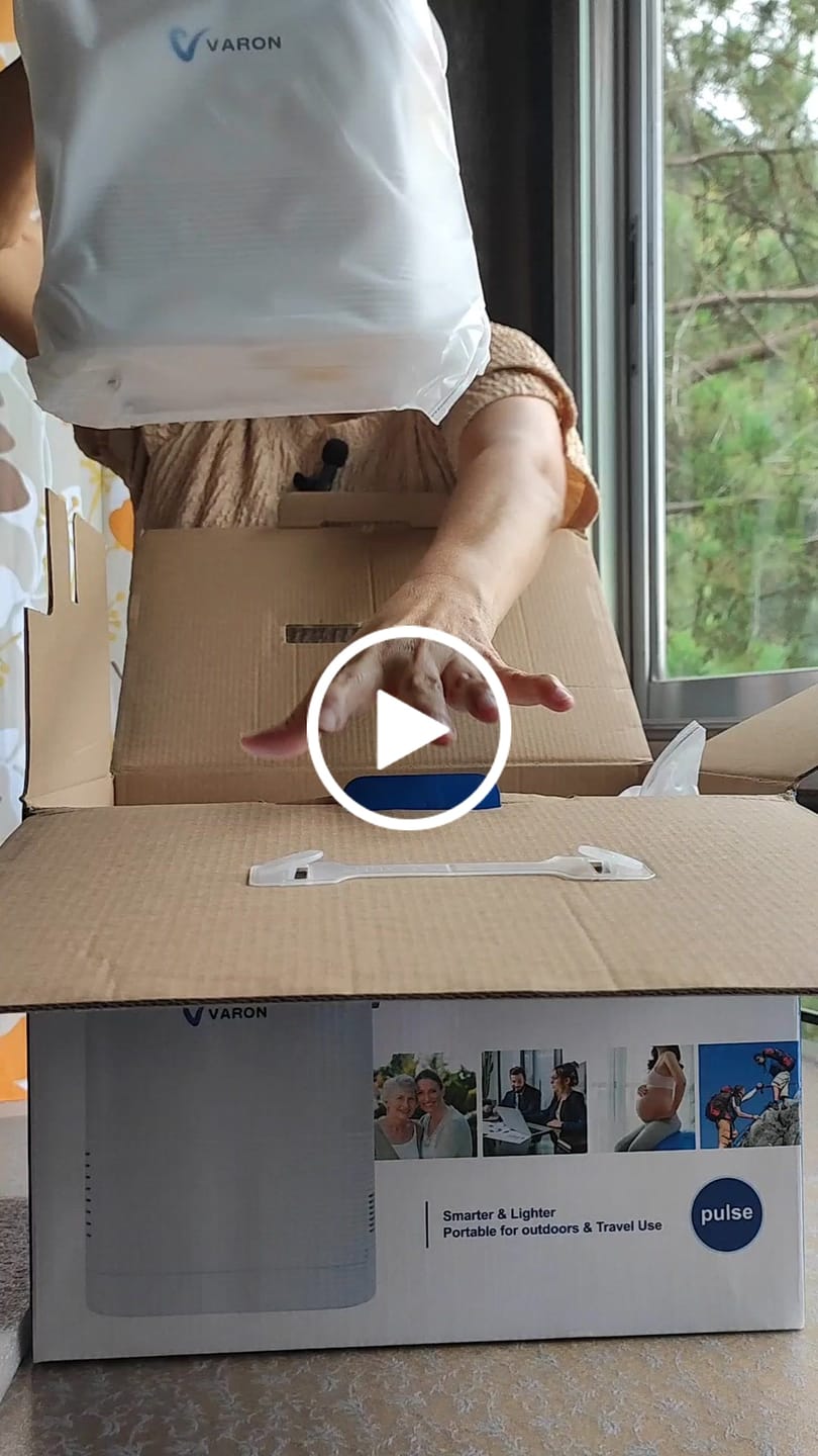 Customer video review of VARON 5L Pulse Flow Portable Oxygen Concentrator VP-2