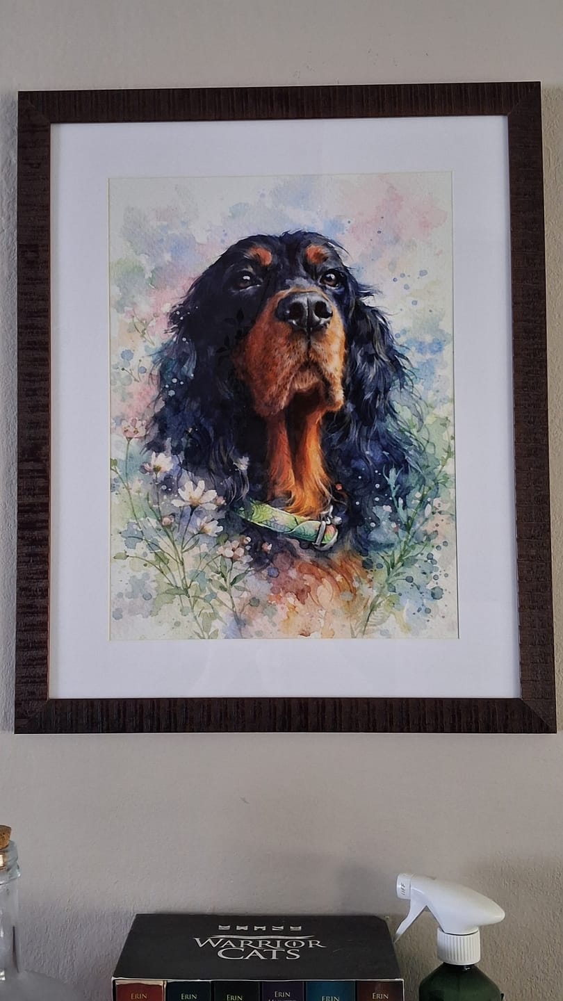 Customer photo review of Aquarel - Gepersonaliseerde Poster