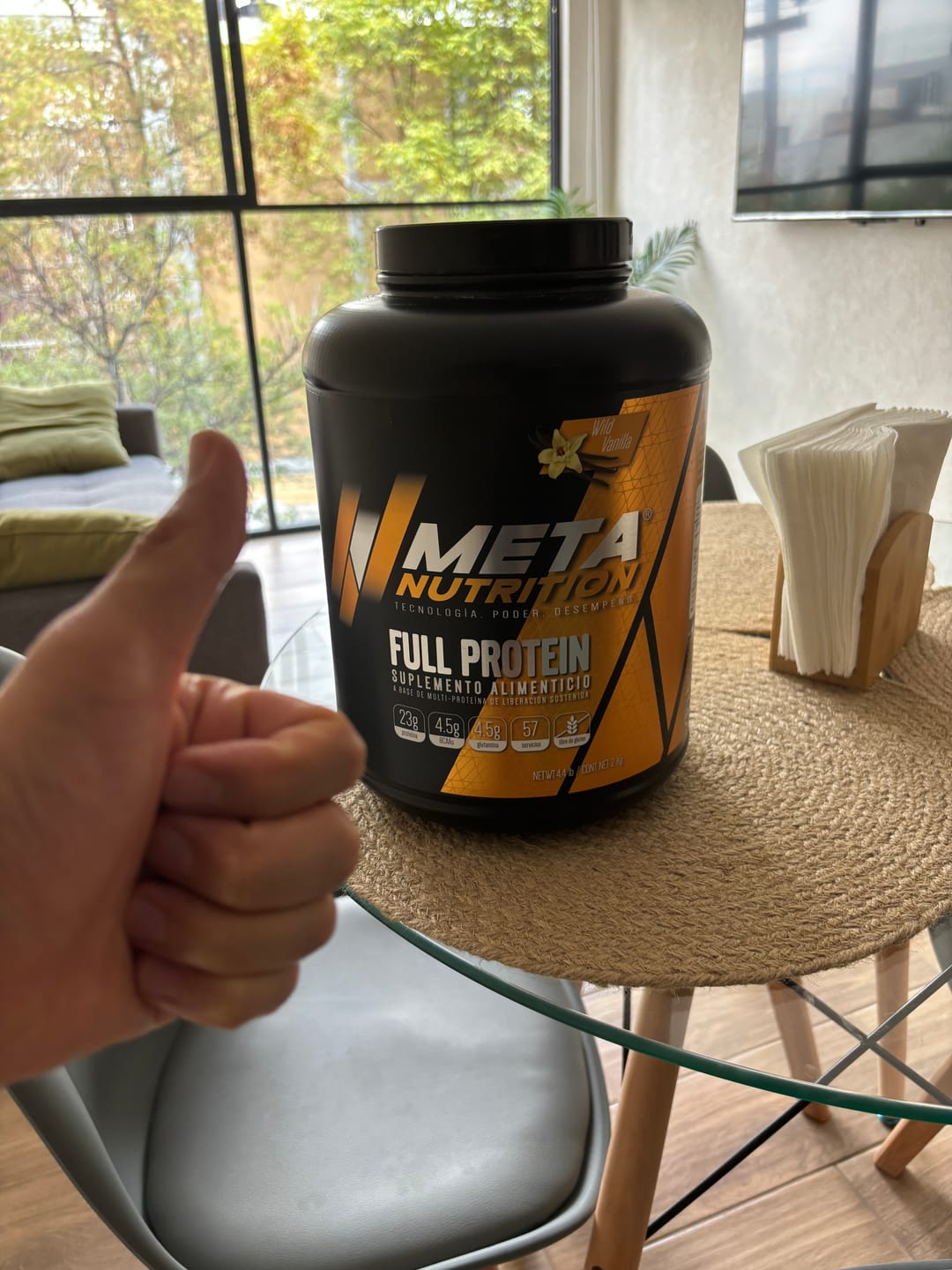 Customer photo review of Full Protein Meta Nutrition | Proteína Multi Fuente 4.4lb | 57 Servicios | 10 Sabores