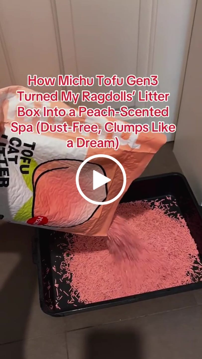 Customer video review of Michu Tofu Cat Litter Gen3 6L- Dust-Free and Natural Clumping Tofu-Based Formula for Easy Cleanup