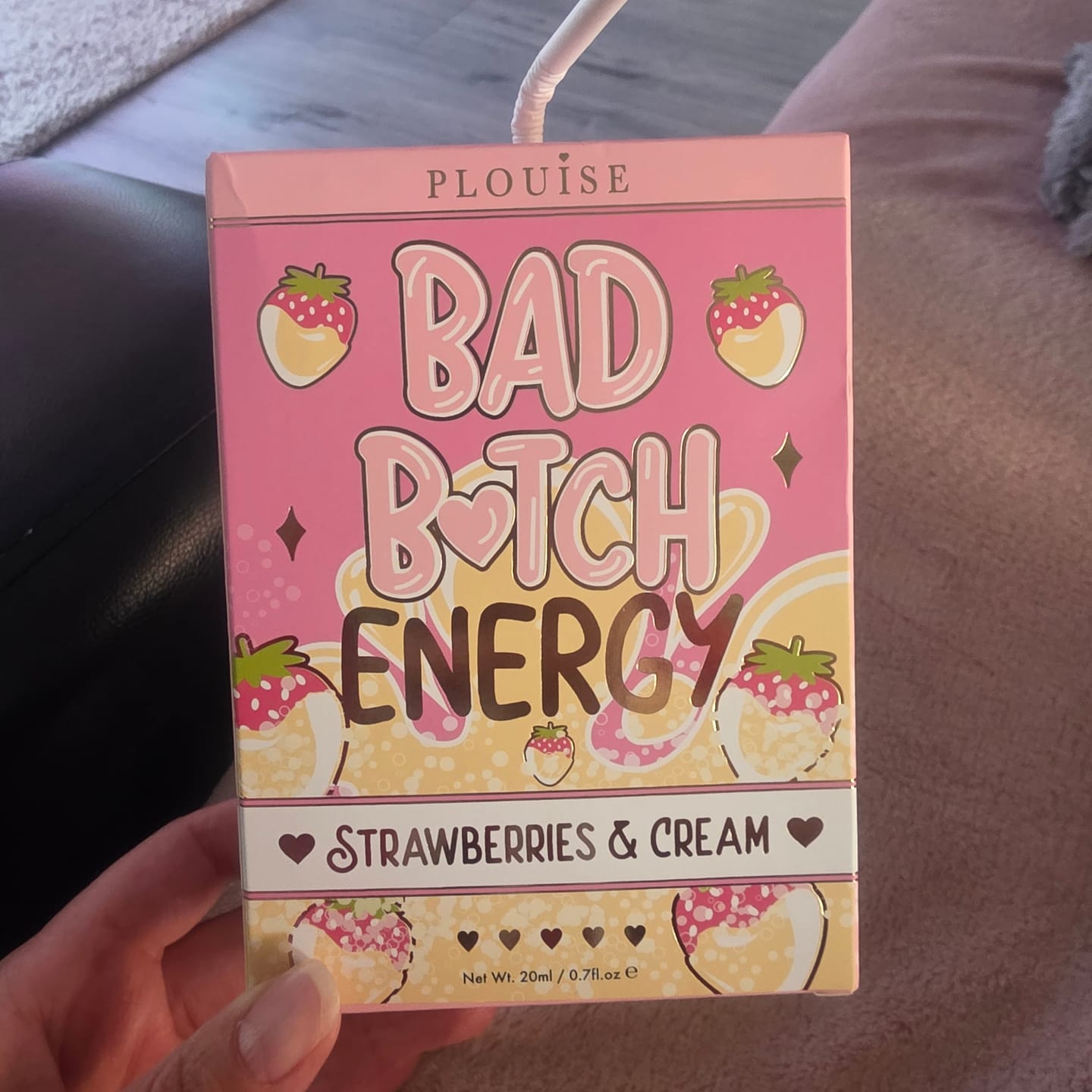 Customer photo review of Bad Bitch Energy Lip Conditioner & Lip Oil Duo