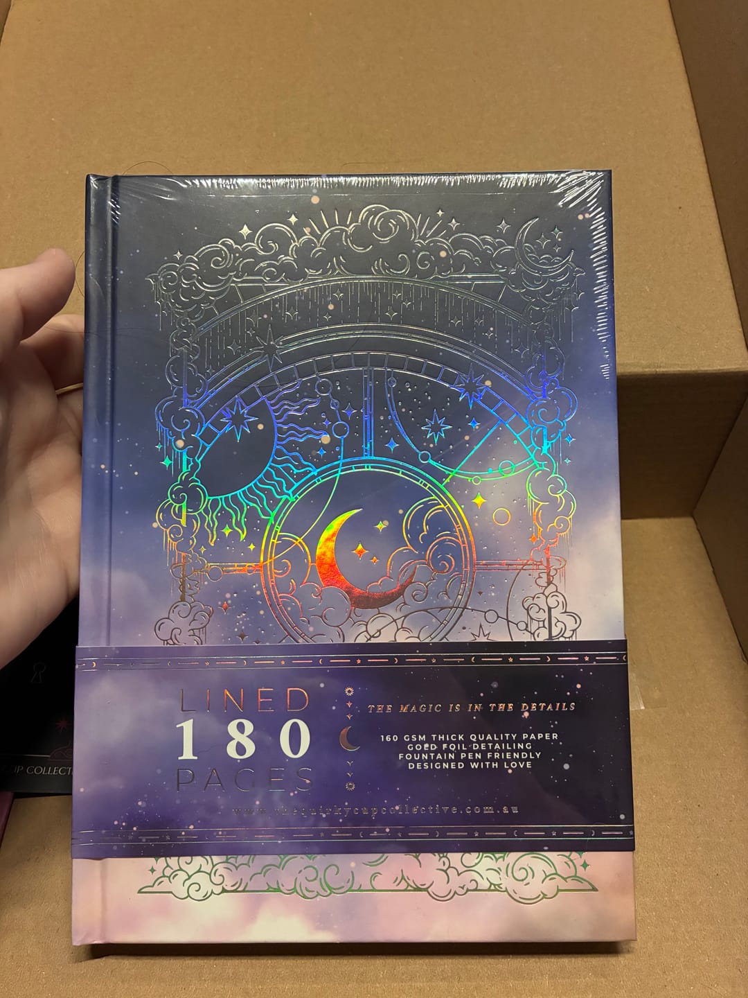 Customer photo review of Otherworldly Journal Blue