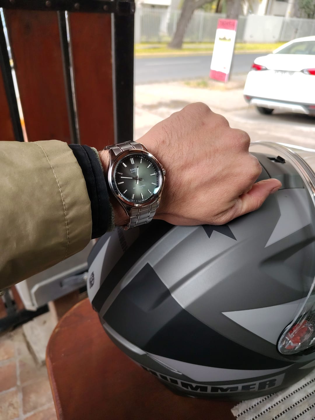 Customer photo review of Reloj Casio Vintage MTS-RS100D-1A Plateado Solar Powered 41,7mm