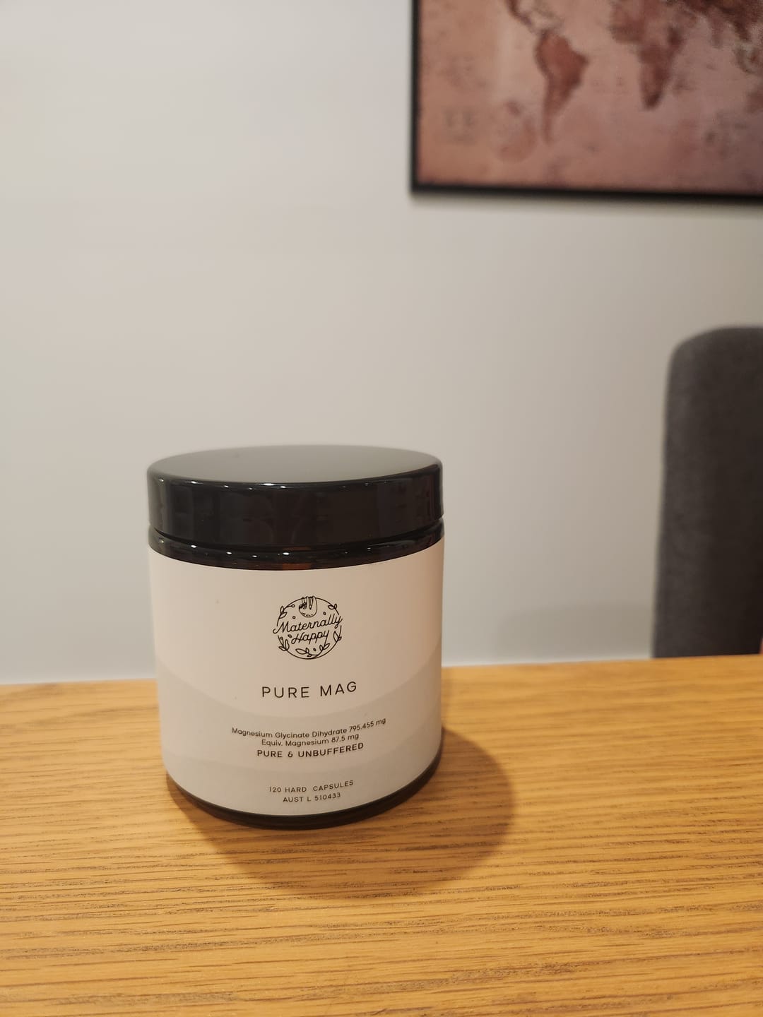 Customer photo review of Pure Mag | Unbuffered Magnesium Glycinate