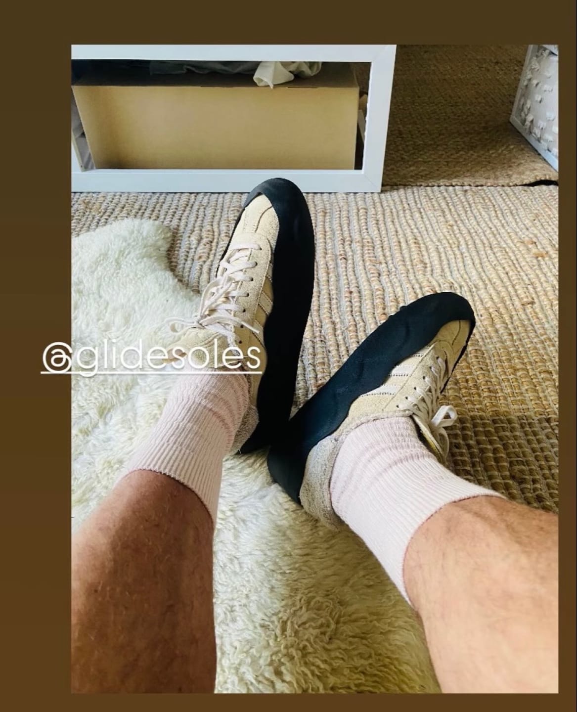 Customer photo review of GLIDE SOLES MATTE BLACK